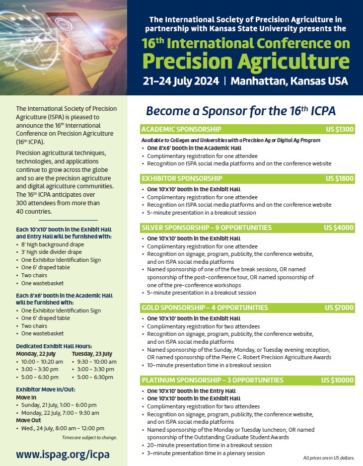 16th ICPA Sponsorship Form